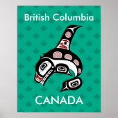 Indischer Rotschwarzer Killerwal Poster (Vorne)