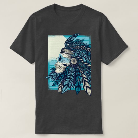 Indischer Schädel 7 T-Shirt (Design vorne)