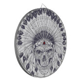 Indischer Schädel Dartscheibe (Vorderseite Links)