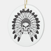 Indischer Schädel-Leiter Keramik Ornament (Links)