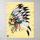 Indischer Schädel Poster (Vorne)