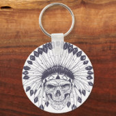 Indischer Schädel Schlüsselanhänger (Vorderseite)