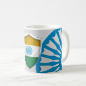 INDISCHER SCHILD KAFFEETASSE (VorderseiteRechts)