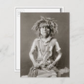 Indischer Schlangenpriester, 1910 Postkarte (Vorne/Hinten)