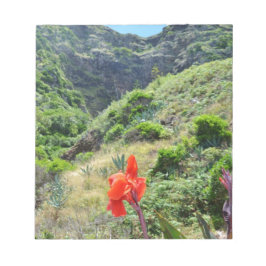 Indischer Schuss (Canna Indica purpurea) Notizblock