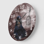 Indischer Schwarzbär Große Wanduhr (Winkel)