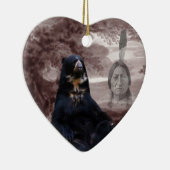 Indischer Schwarzbär Keramik Ornament (Rechts)