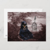 Indischer Schwarzbär Postkarte (Vorne/Hinten)