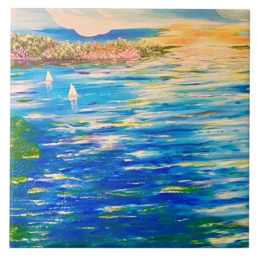 Indischer See Fliese (Vorderseite)