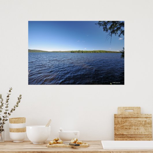 Indischer See in den Adirondacks. Druck 08 220 Poster (Küche)