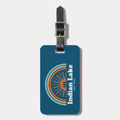 Indischer See New York Rainbow Gepäckanhänger (Vorderseite vertikal)