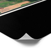 Indischer See Ohio Satellite Poster Karte (Ecke)