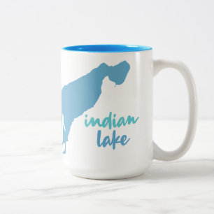 Indischer See - Vicksburg, Michigan Zweifarbige Tasse