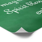 Indischer Segen für die Zuhause Poster (Ecke)