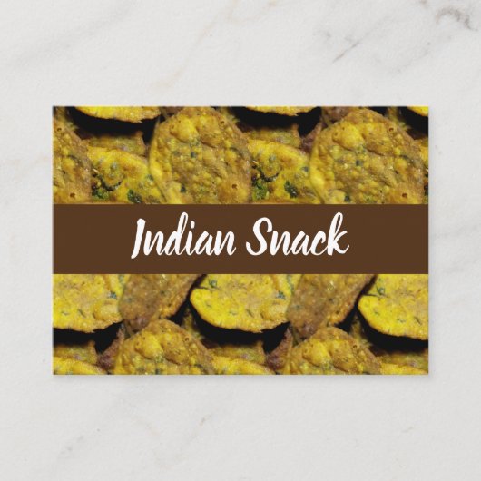 Indischer Snack Methi Vadi Food Visitenkarte (Vorderseite)