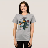 Indischer Software-Ingenieur Coder spielt Cricket Tri-Blend Shirt (Vorderseite voll)