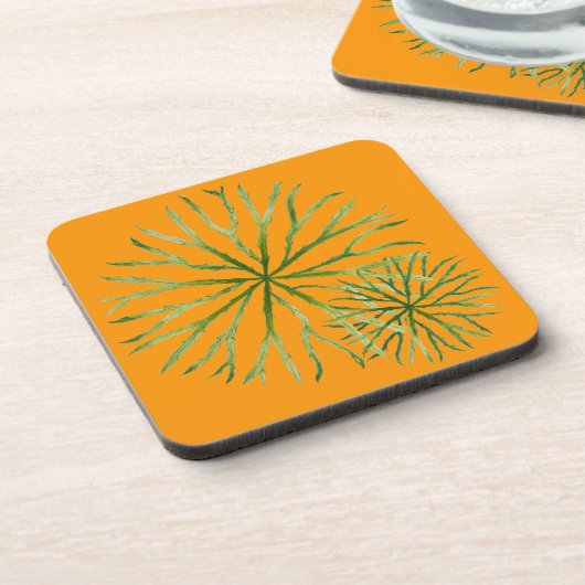 Indischer Sommer auf einem Untersetzer Set (O) (Linke Seite)