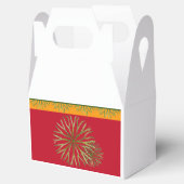 Indischer Sommer auf einer Gable-Favor-Box Geschenkschachtel (Geöffnet)