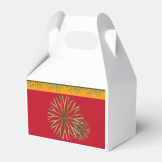 Indischer Sommer auf einer Gable-Favor-Box Geschenkschachtel