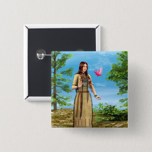 Indischer Sommer Button (Vorne & Hinten)