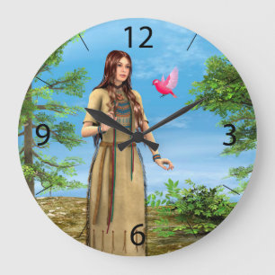 Indischer Sommer Große Wanduhr
