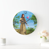 Indischer Sommer Große Wanduhr (Zuhause)