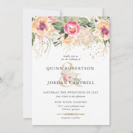 Indischer Sommer | Hochzeitliche Hochzeit von Aqua Einladung