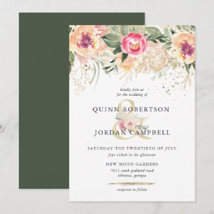 Indischer Sommer Hochzeitliche Hochzeit von Aqua Einladung