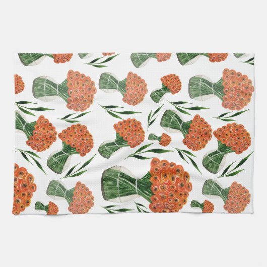 Indischer Sommer Italienischer Ranunculus Geschirrtuch (Horizontal)