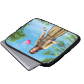 Indischer Sommer Laptopschutzhülle (Vorne Knopf)