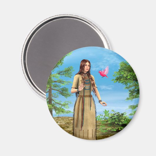 Indischer Sommer Magnet (Vorderseite/Rückseite)