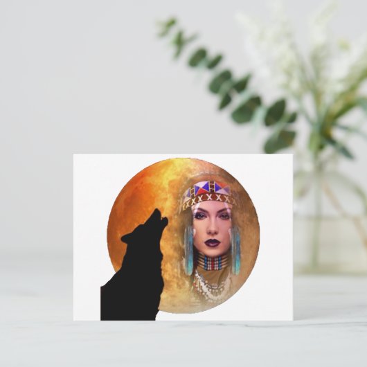 Indischer Sommer Postkarte (Stehend Vorderseite)