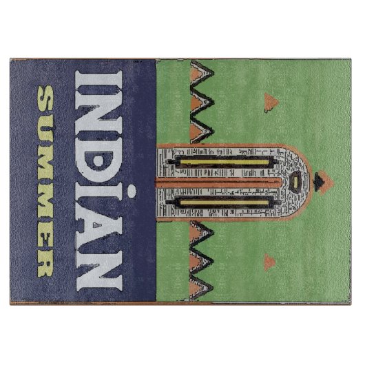 Indischer Sommer Schneidebrett (Vorderseite)