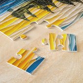 Indischer Sommer-Seelandschaft in Quilling Puzzle (Seite)