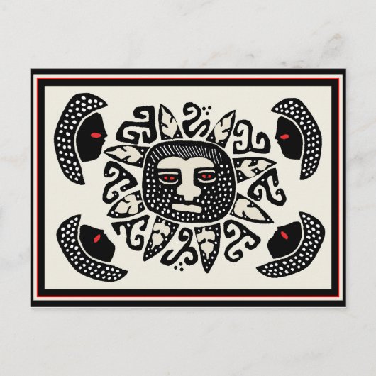 Indischer Sonnengeist Postkarte (Vorderseite)