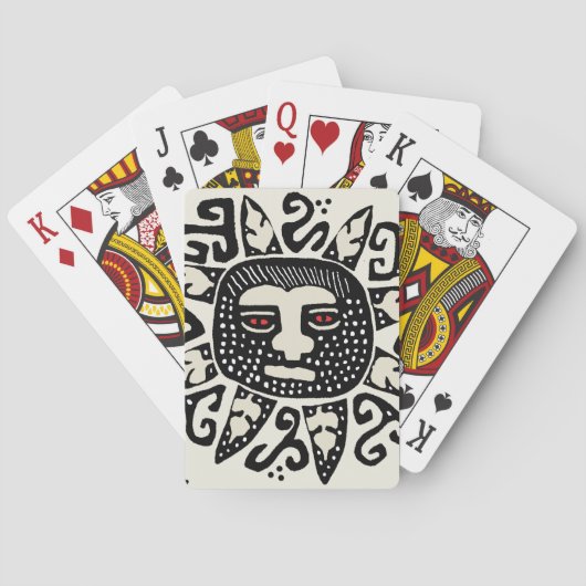 Indischer Sonnengeist Spielkarten (Rückseite)
