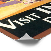 Indischer Staat Eisenbahn besucht Indien Delhi Poster (Ecke)