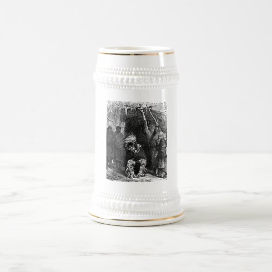 Indischer Stamm Stein Bierglas (Mittel)