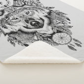 Indischer Stammes- Wolf Sherpadecke (3/4)