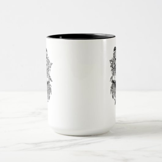 Indischer Stammes- Wolf Tasse (Zentrum)