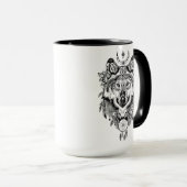 Indischer Stammes- Wolf Tasse (VorderseiteRechts)