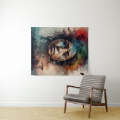 Indischer Stammesgeist Wandteppich (Beispiel (Horizontal))