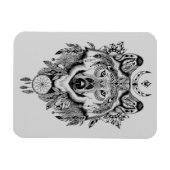 Indischer Stammeswolf Magnet (Horizontal)