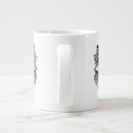 Indischer StammWolf Jumbo-Tasse (Rückseite)