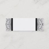 Indischer Stil mit Lesezeichen Business Card Mini Visitenkarte (Rückseite)