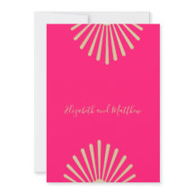 Indischer Stil Pink Gold Chic Lässige Hochzeit Inv