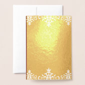 Indischer Stil Red Gold Damask Einladung (Rückseite mit Umschlag)
