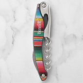 Indischer Streifen Personalisiert Kellnermesser (Rückseite)