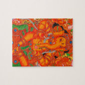 INDISCHER SÜDLORD GANESH TANJORE PAINTING PUZZLE (Horizontal)