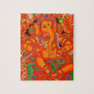 INDISCHER SÜDLORD GANESH TANJORE PAINTING PUZZLE